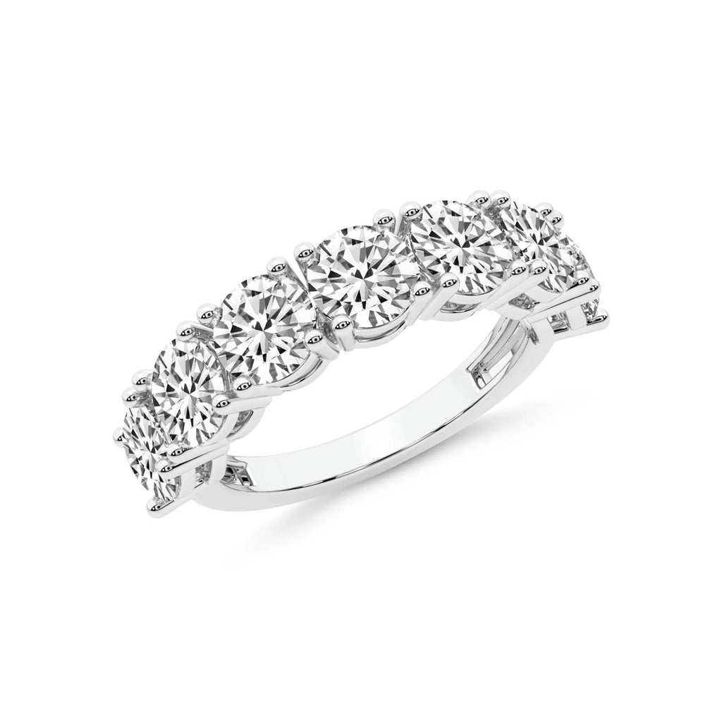 Adela – Rund ring med syntetisk diamant för bröllopsdag